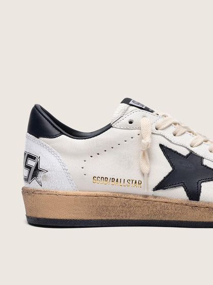 Women's Ball Star in nappa with black star and black heel tab