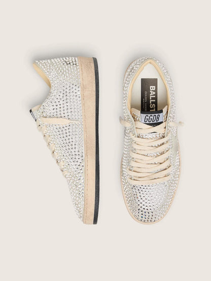 Women’s Ball Star  with Swarovski crystals and gray suede star