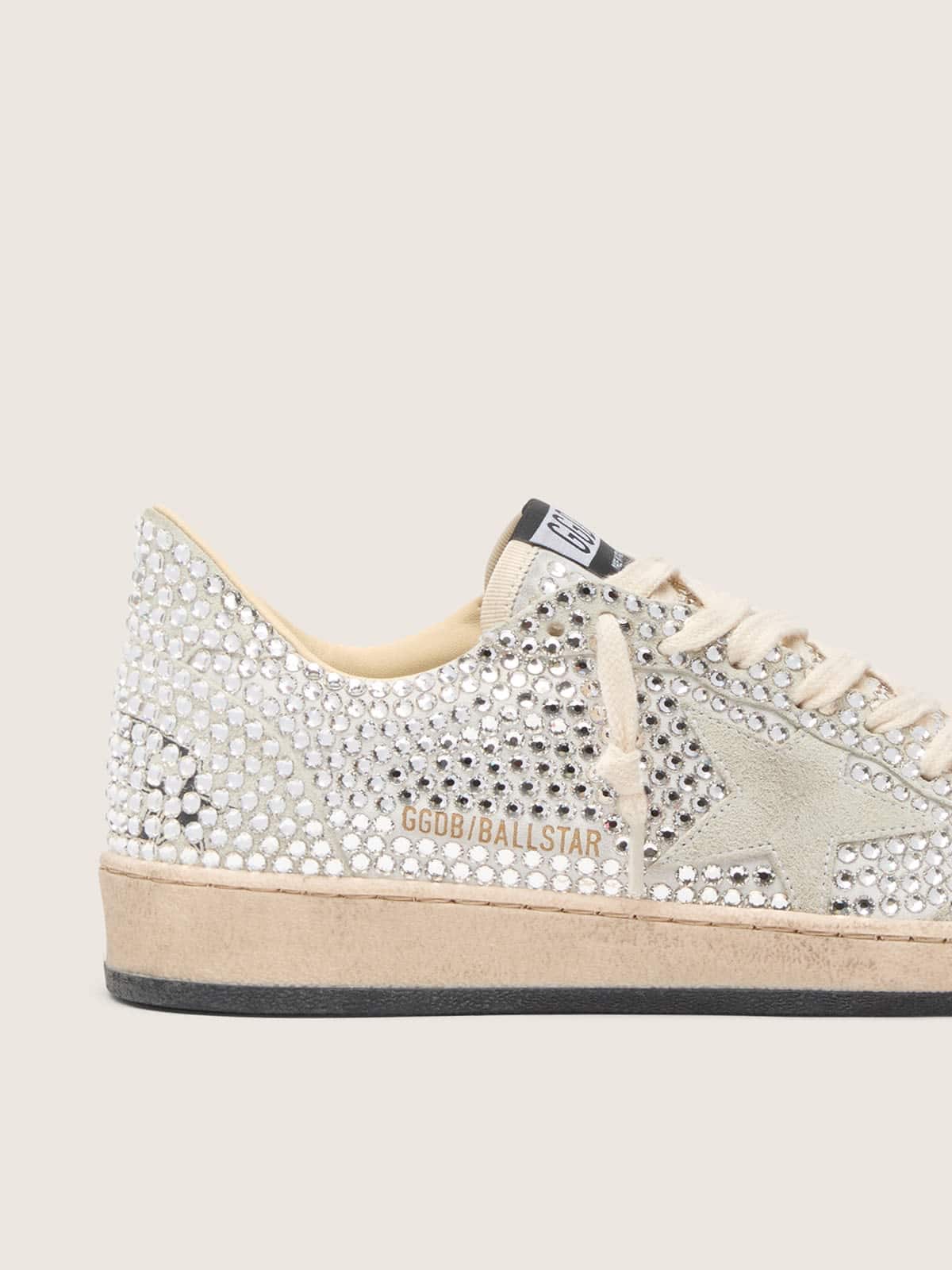 Women’s Ball Star  with Swarovski crystals and gray suede star