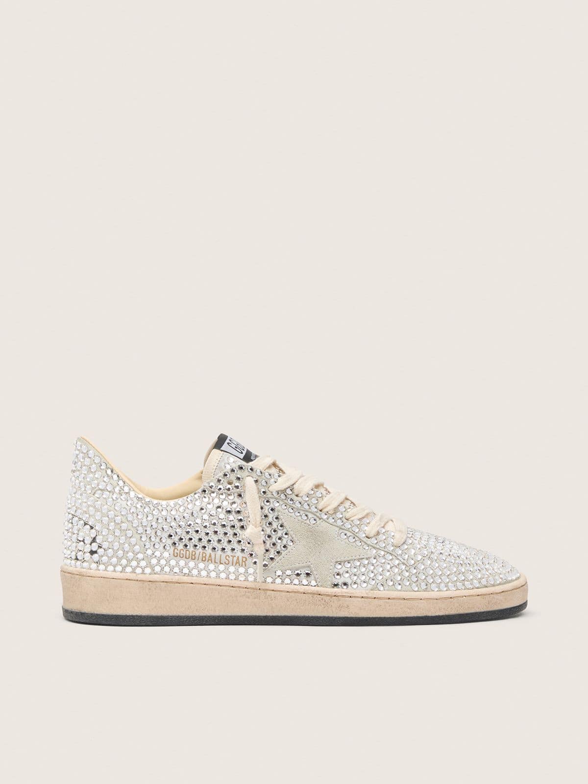 Women’s Ball Star  with Swarovski crystals and gray suede star