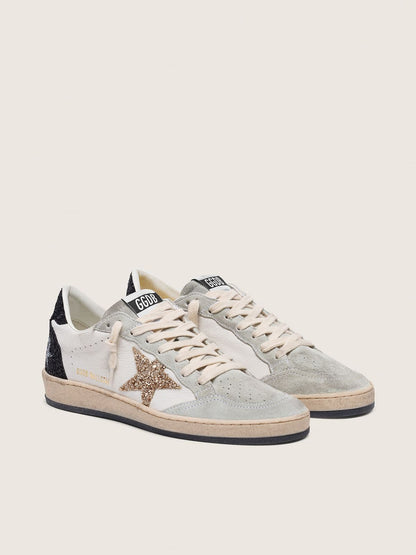 Women’s Ball Star  in nappa and suede with glitter star and black heel tab