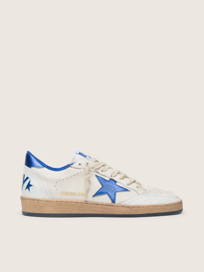 Women’s Ball Star Wishes in white nappa leather with bright blue star and heel tab