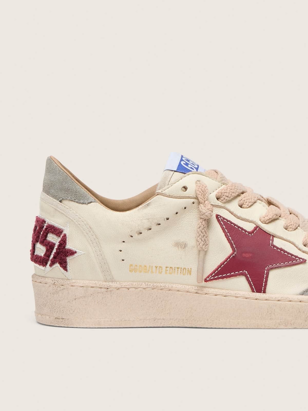 Women's Ball Star LTD in nappa with leather star and silver suede heel tab