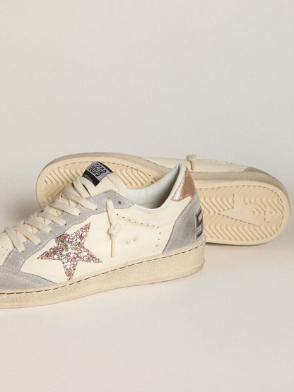 Ball Star in nappa with glitter star and metallic heel tab