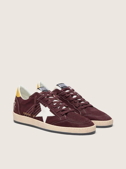 Women's Ball Star in chocolate nubuck with leather star and heel tab