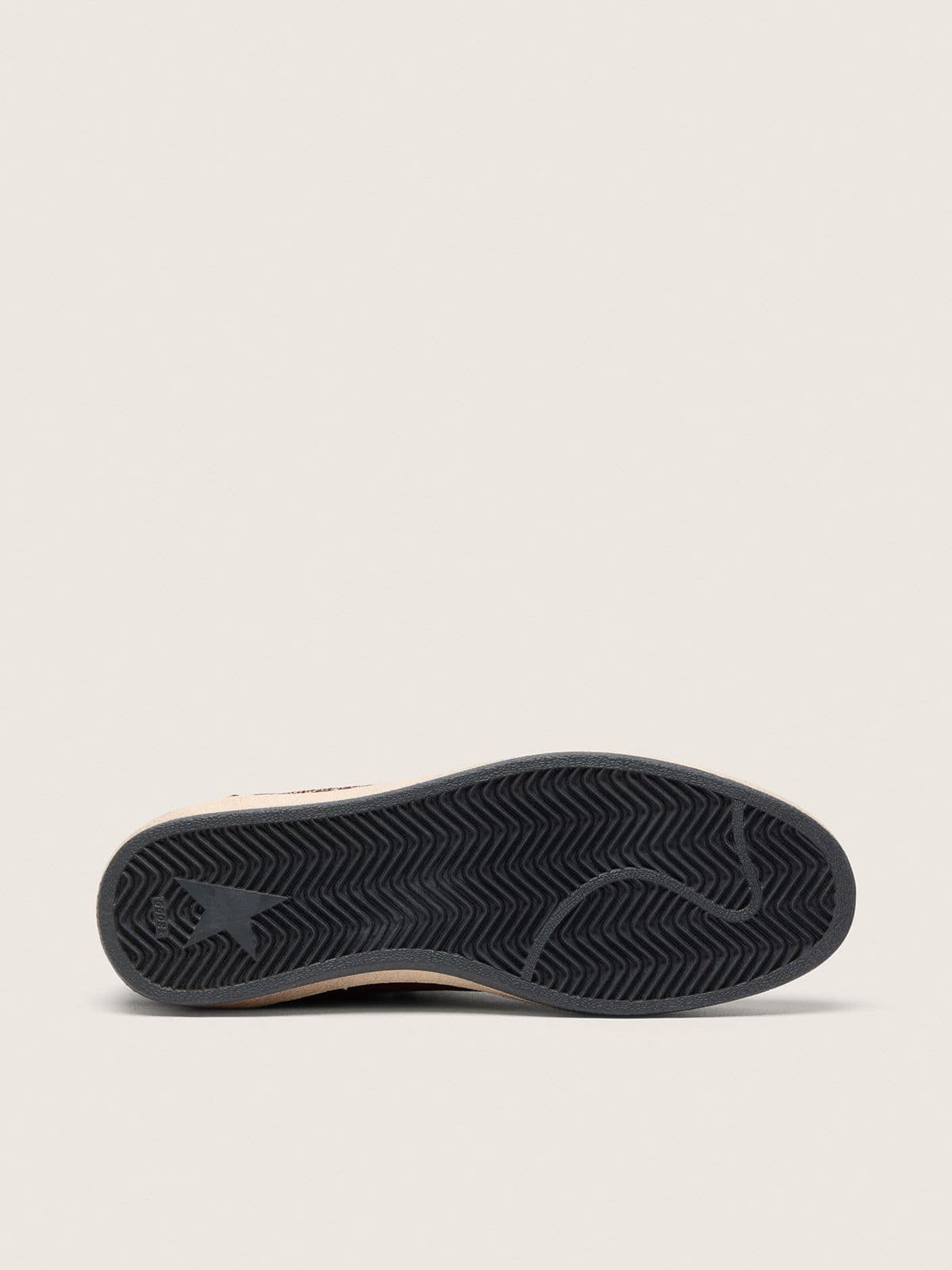 Women's Ball Star in chocolate nubuck with leather star and heel tab