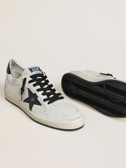 Women's Ball Star Wishes in nappa with black naplak star and heel tab