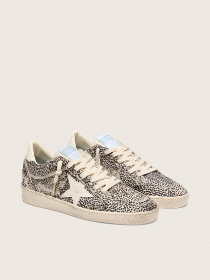 Women’s Ball Star LTD in leopard pony skin with cream leather star