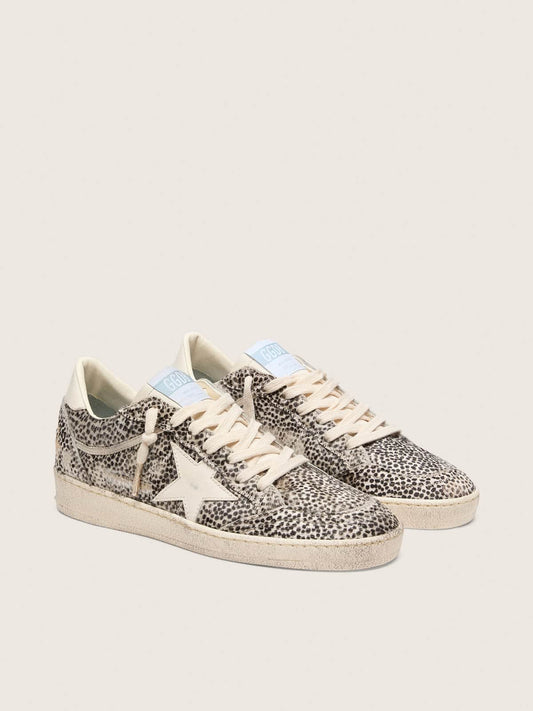 Women’s Ball Star LTD in leopard pony skin with cream leather star