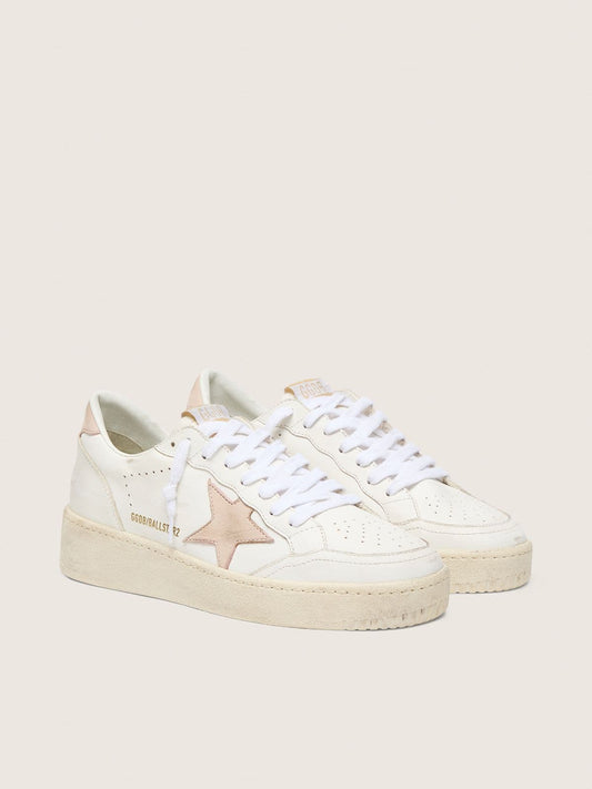 Women's Ball Star with pink nubuck star and heel tab