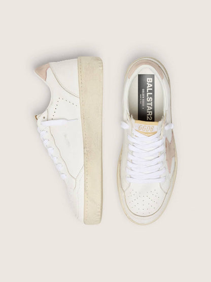 Women's Ball Star with pink nubuck star and heel tab