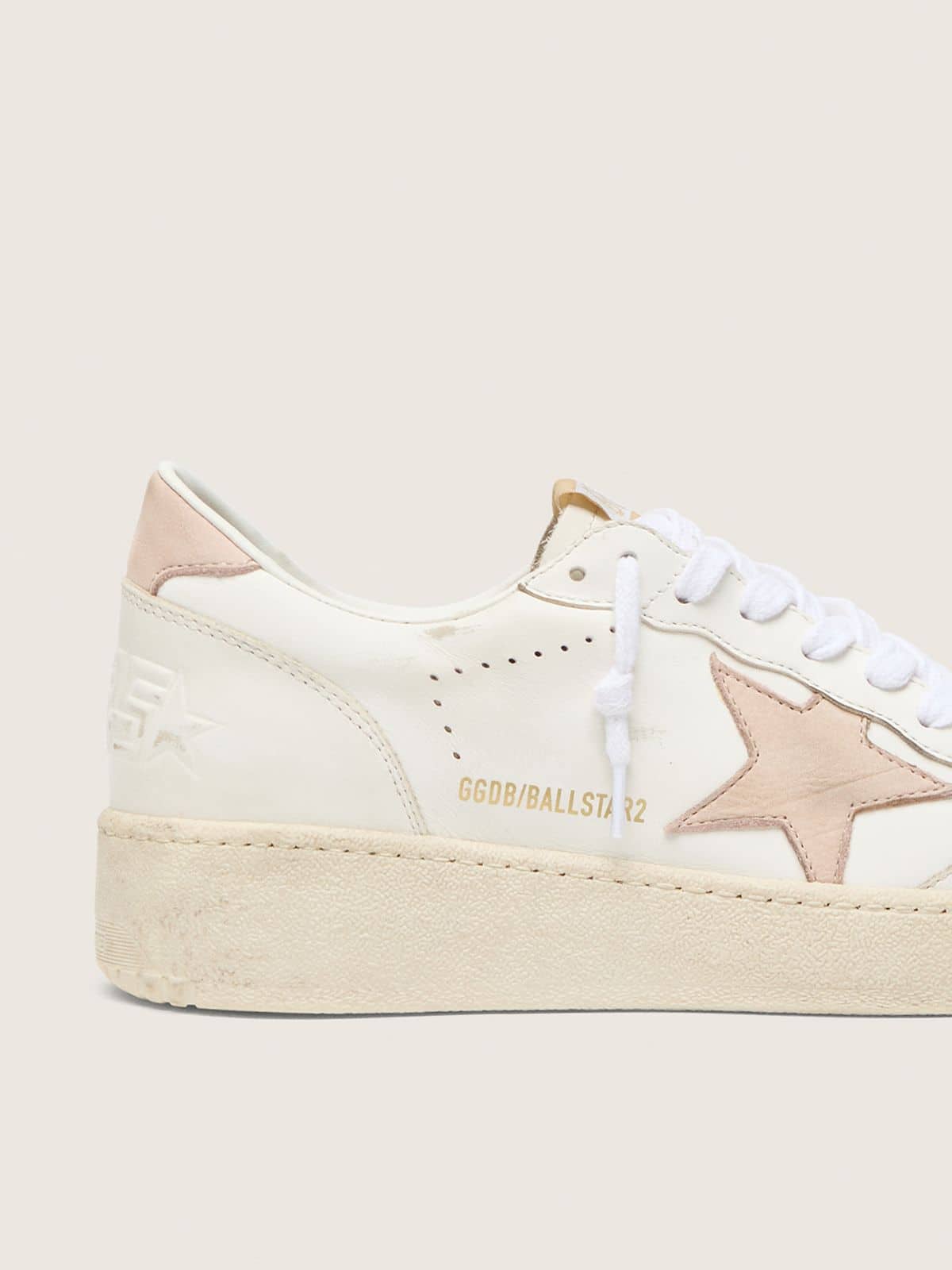 Women's Ball Star with pink nubuck star and heel tab