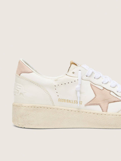 Women's Ball Star with pink nubuck star and heel tab