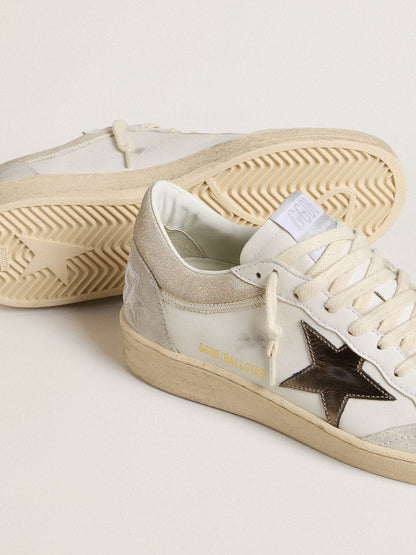 Women's Ball Star with metallic leather star and glossy leather heel tab