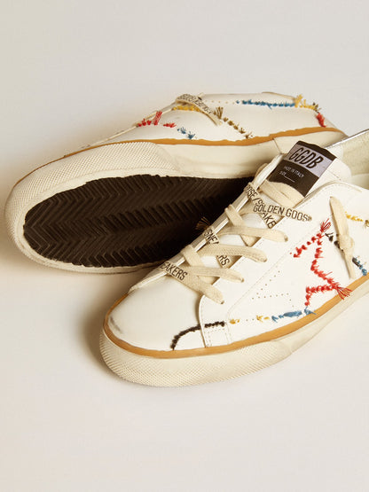 Women’s Super-Star LTD with perforated star and metallic leather heel tab
