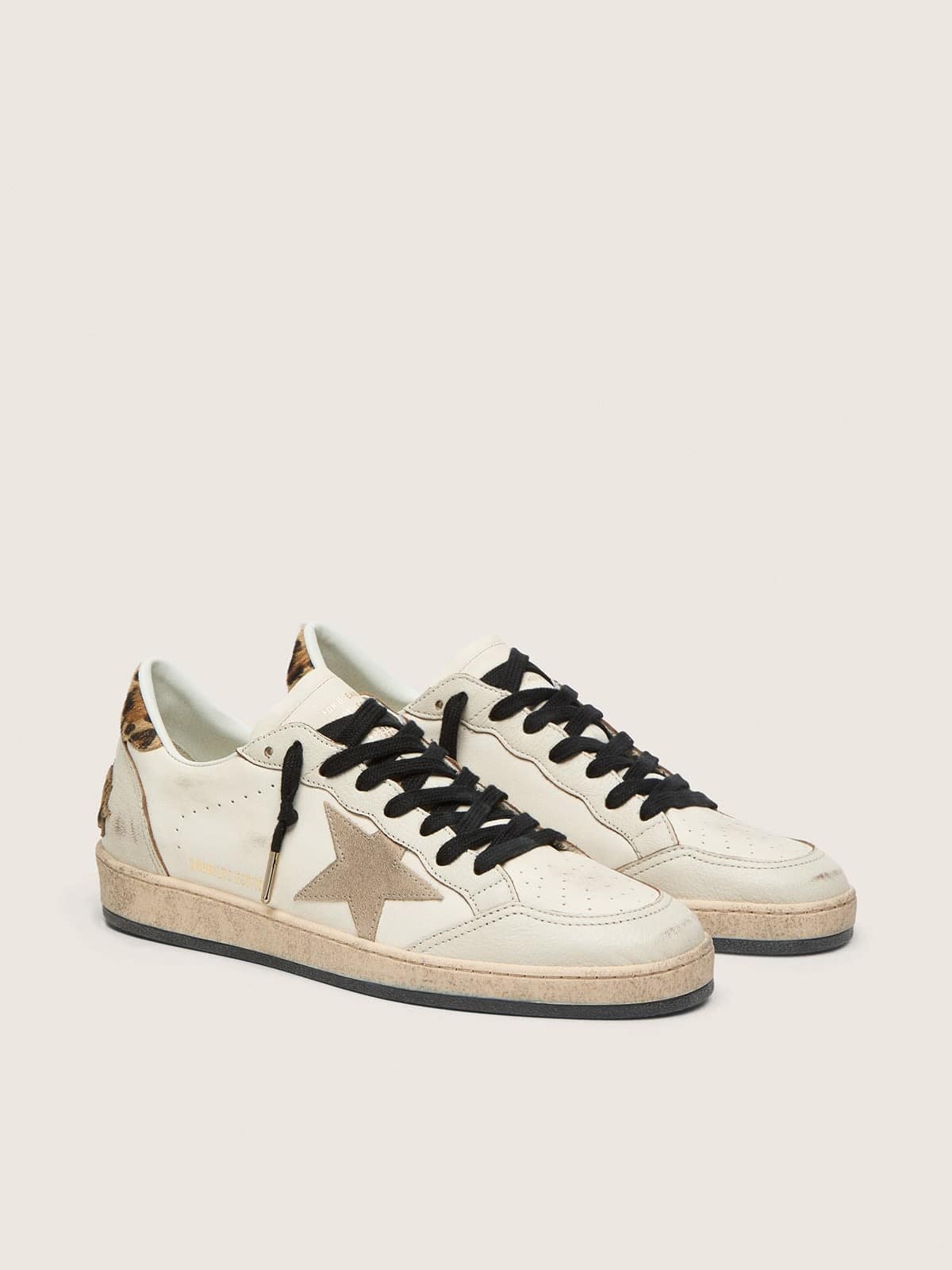 Women's Ball Star Wishes with suede star and leopard-print pony skin heel tab