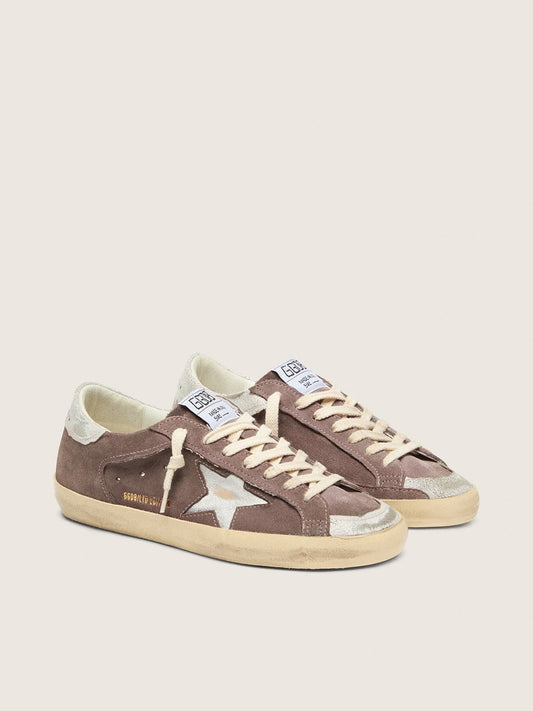 Women’s Super-Star LTD in lavender suede with silver star
