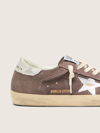Women’s Super-Star LTD in lavender suede with silver star