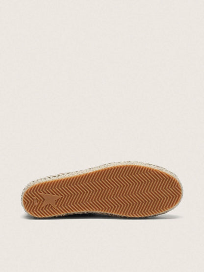 Women’s Super-Star in tobacco suede with beige suede star and rope sole