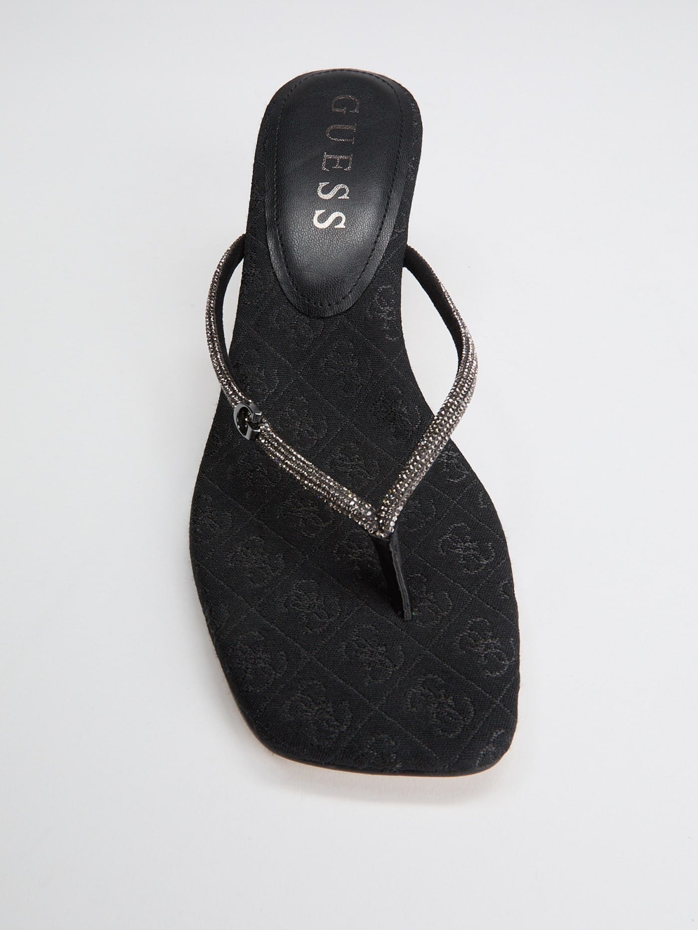 Mayan Rhinestone Thong Strap Heels