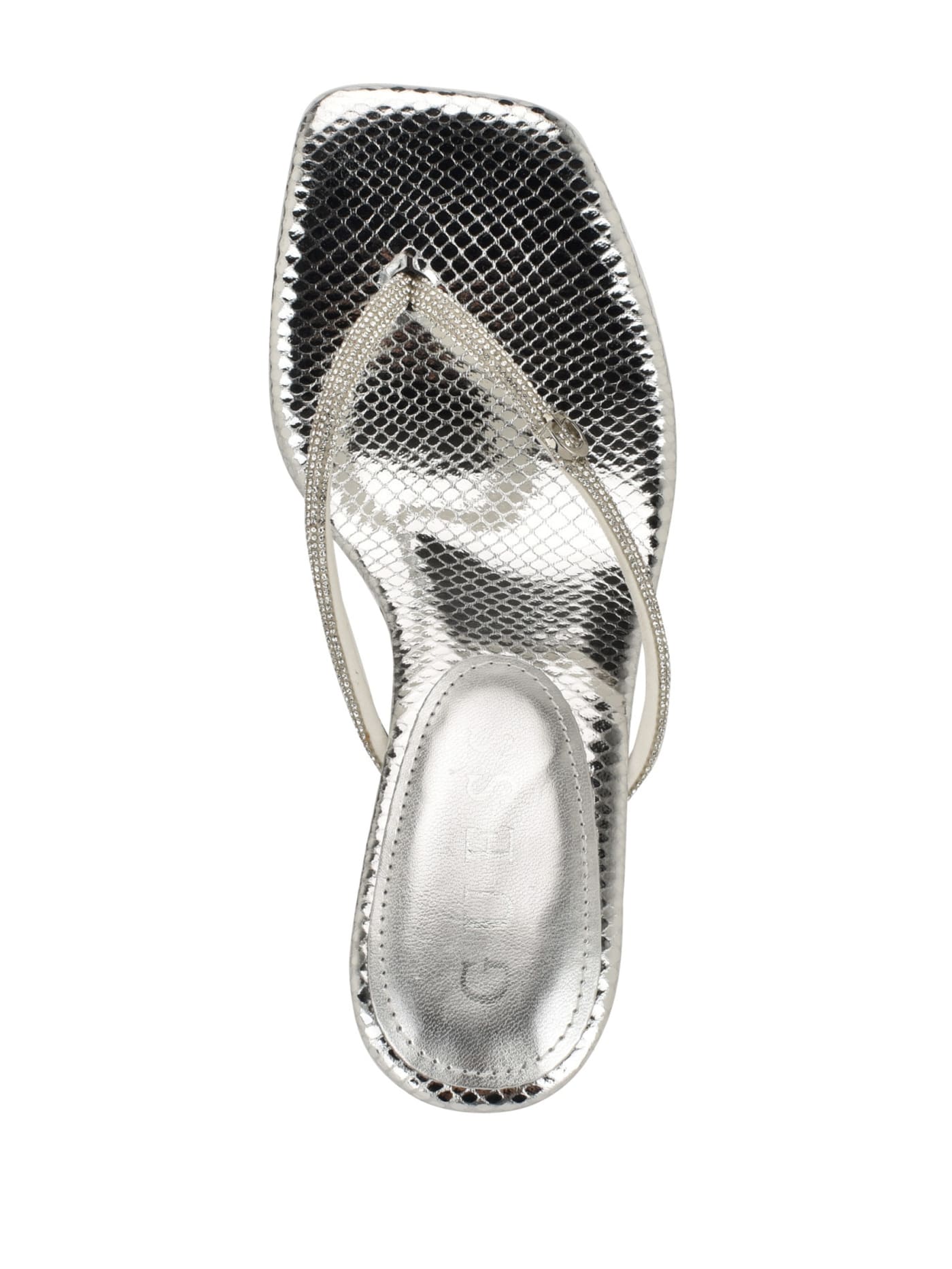 Mayan Rhinestone Thong Strap Heels