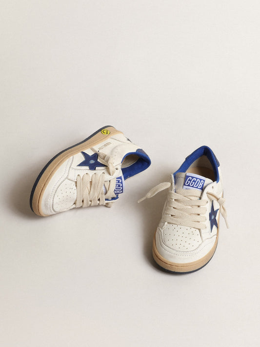 Young Ball Star with blue metallic leather star and heel tab