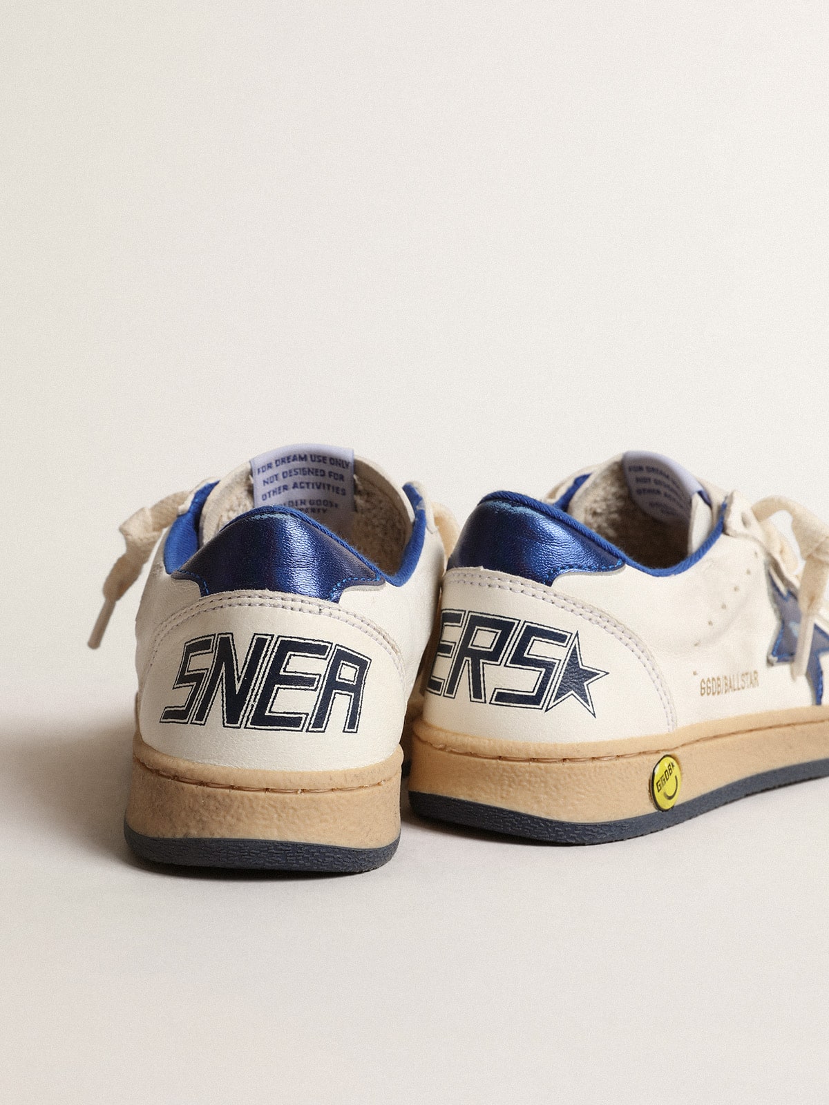 Young Ball Star with blue metallic leather star and heel tab