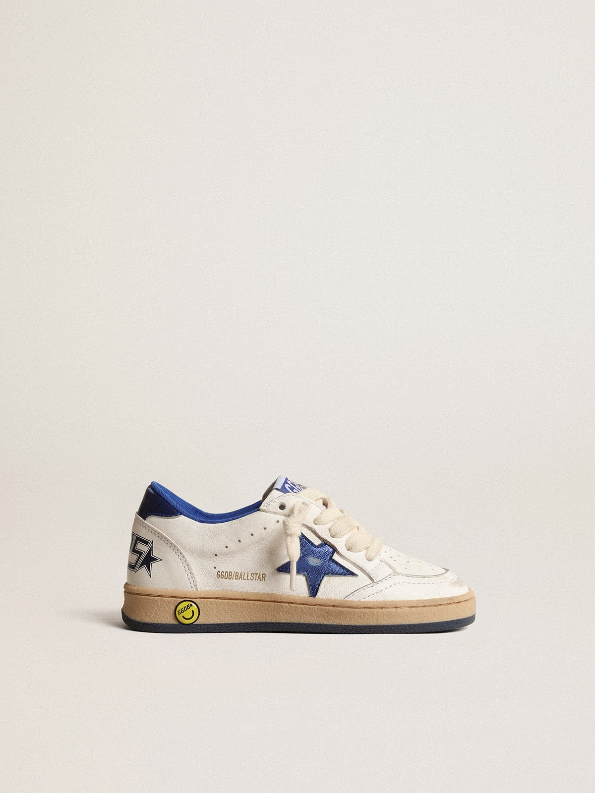 Young Ball Star with blue metallic leather star and heel tab