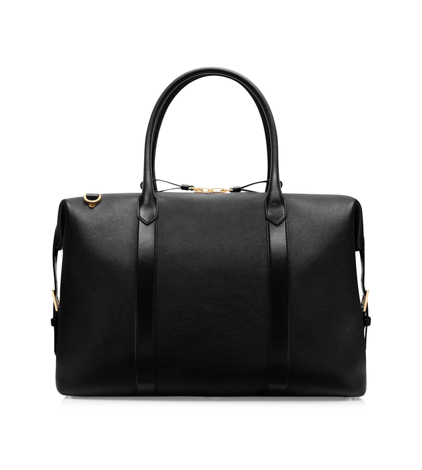 Smooth Leather Side Buckle Holdall