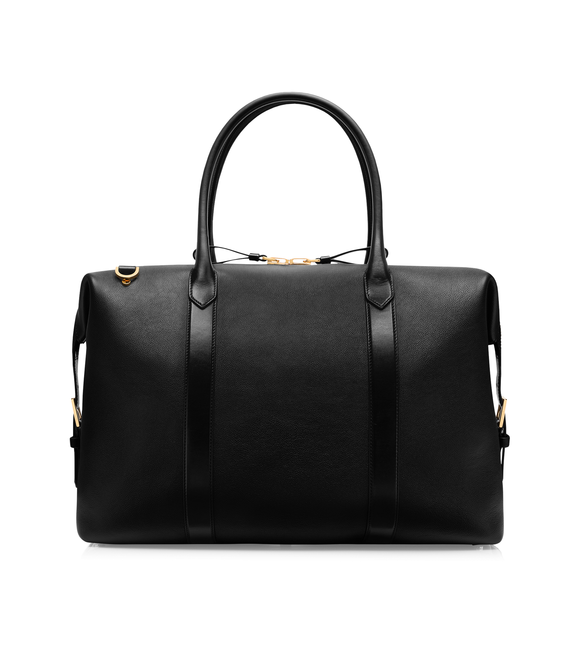Smooth Leather Side Buckle Holdall