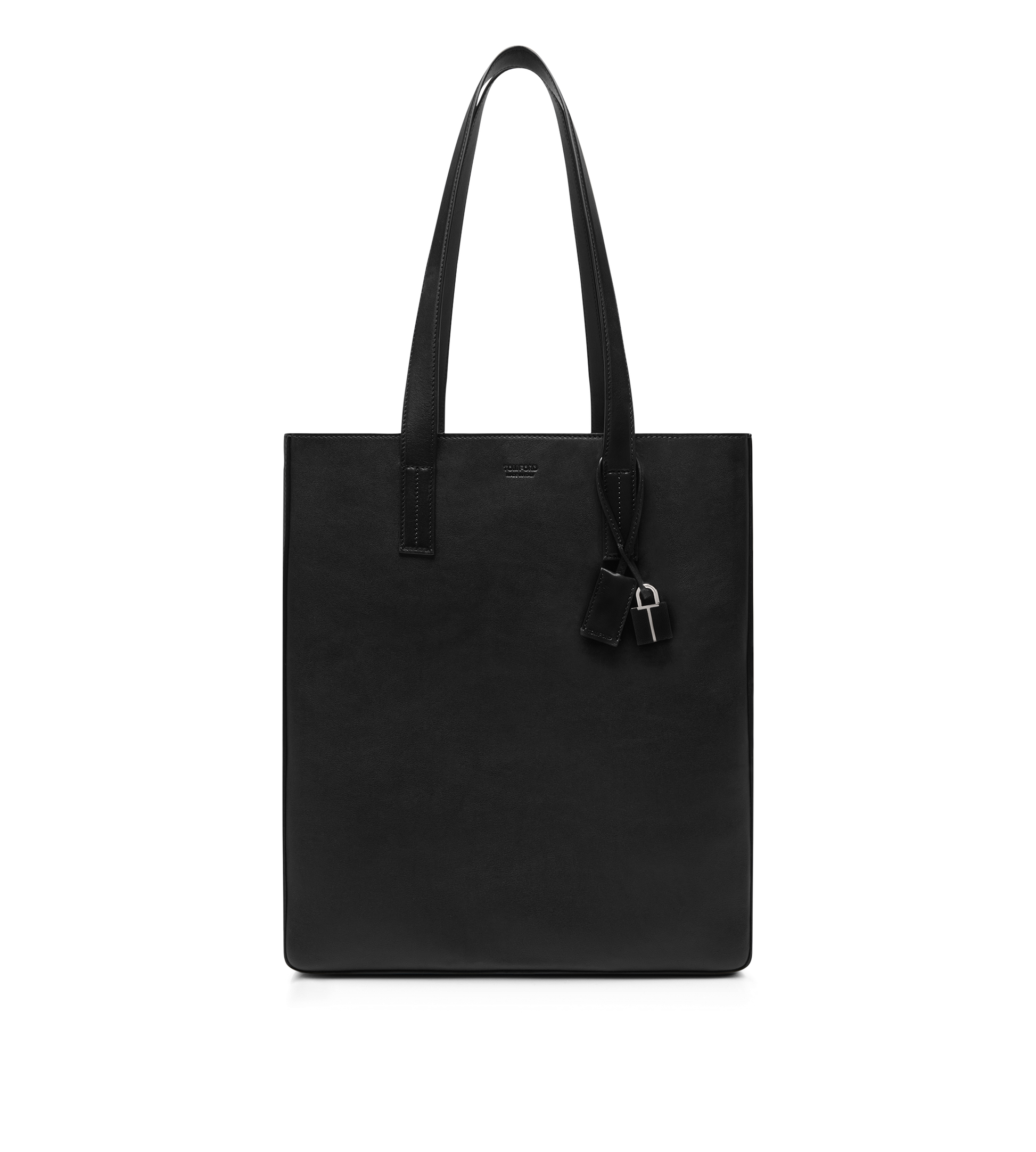 Natural Leather North South Tote