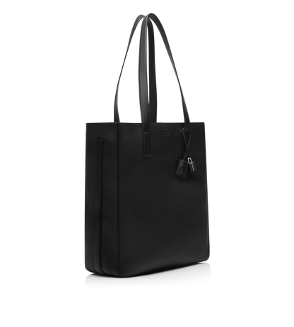 Natural Leather North South Tote