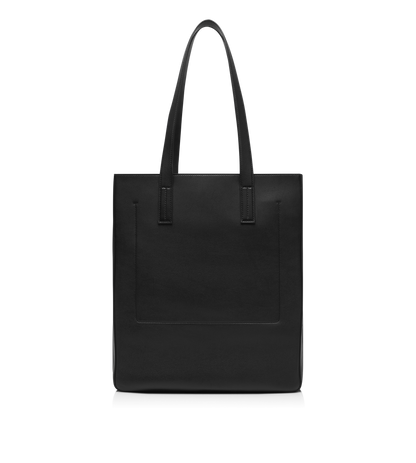 Natural Leather North South Tote