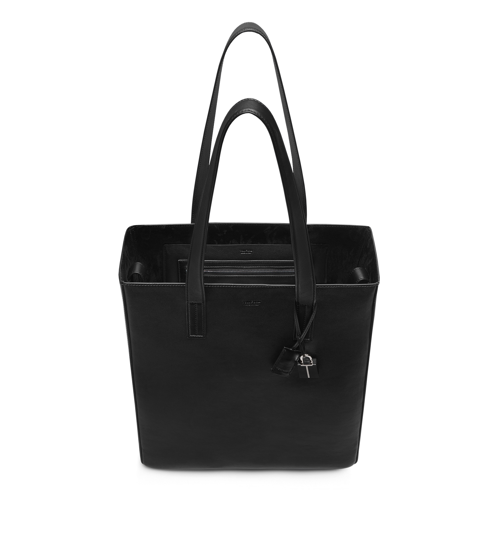 Natural Leather North South Tote