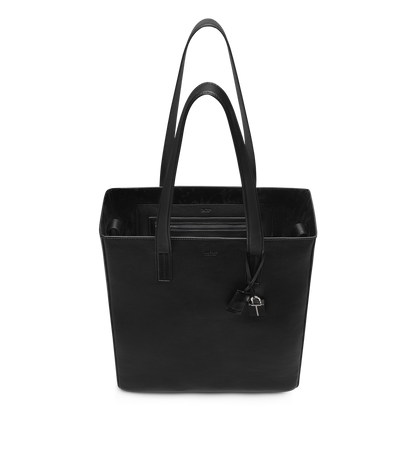 Natural Leather North South Tote