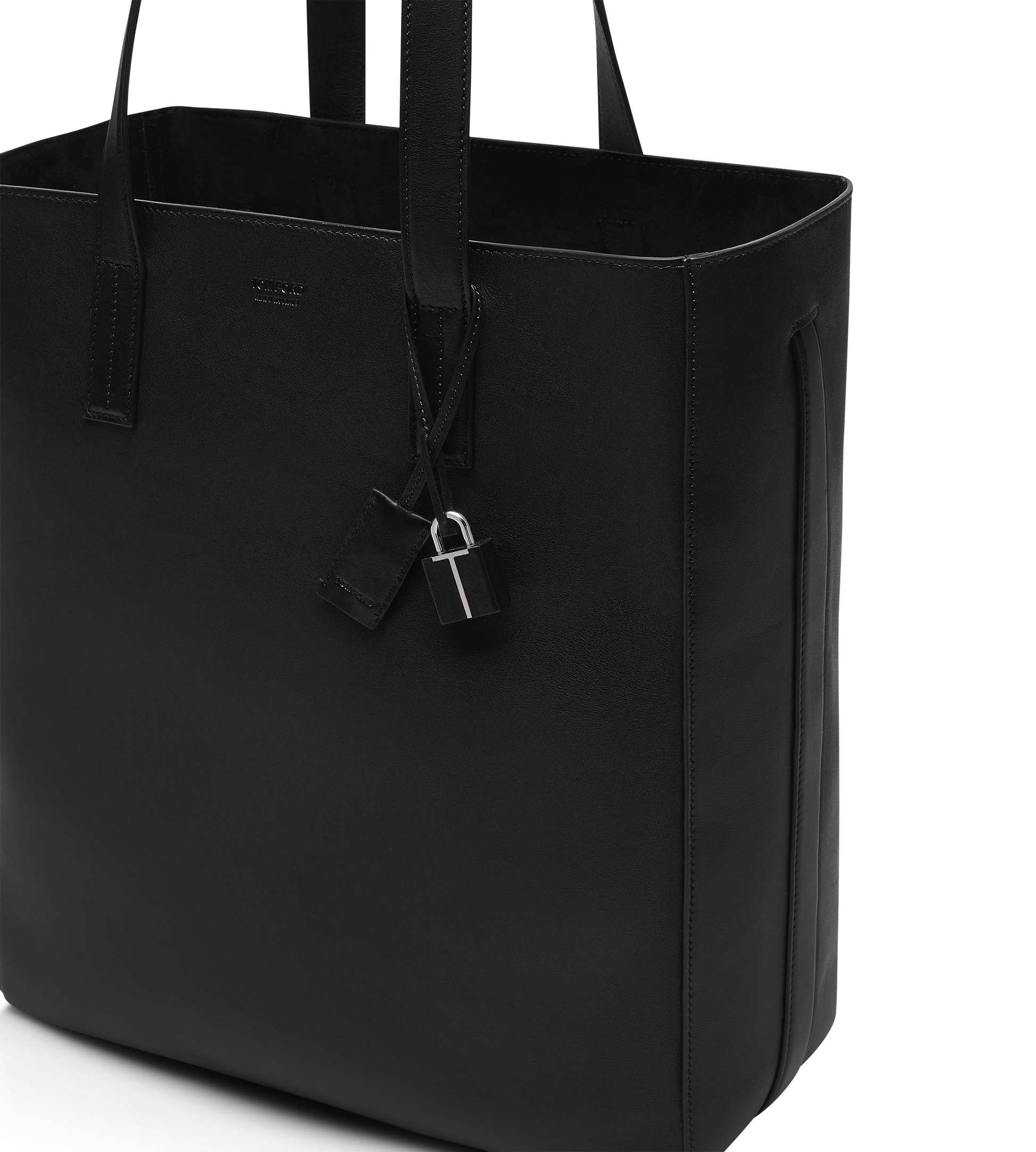 Natural Leather North South Tote
