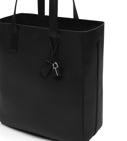 Natural Leather North South Tote