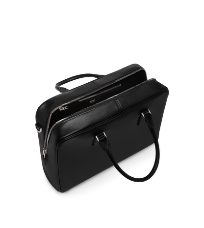 Grain Leather Minimal Briefcase