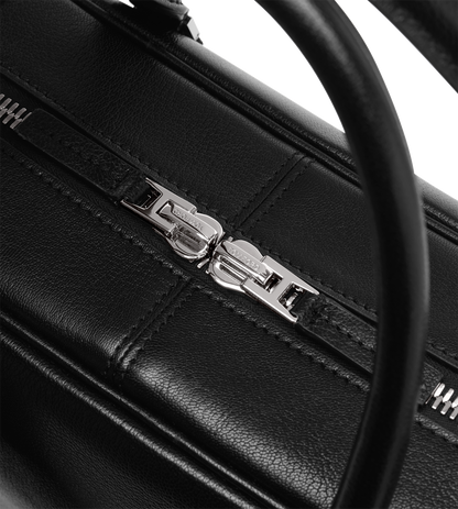Grain Leather Minimal Briefcase