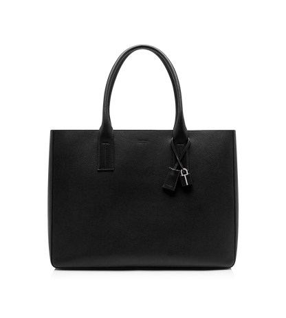 Grain Leather T-Line East-West Tote