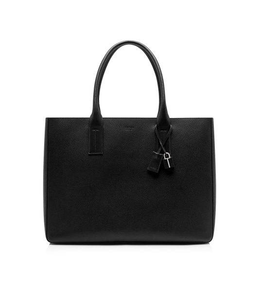 Grain Leather T-Line East-West Tote