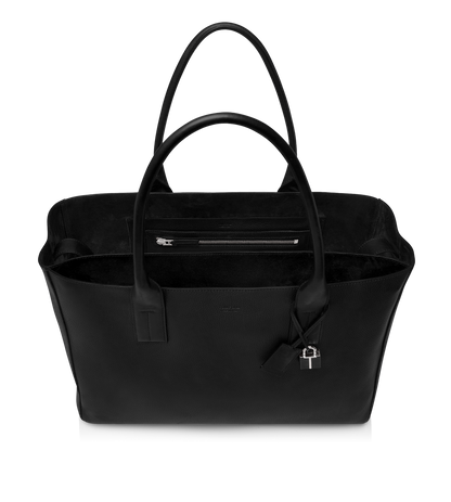 Grain Leather T-Line East-West Tote