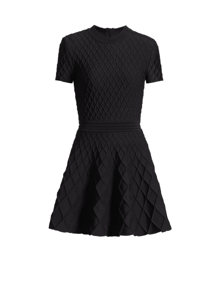 Flared knit dress