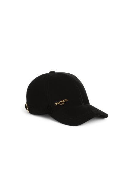 Balmain Paris velvet cap