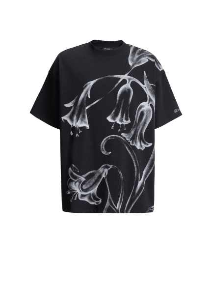 Printed Balmain Flower T-shirt