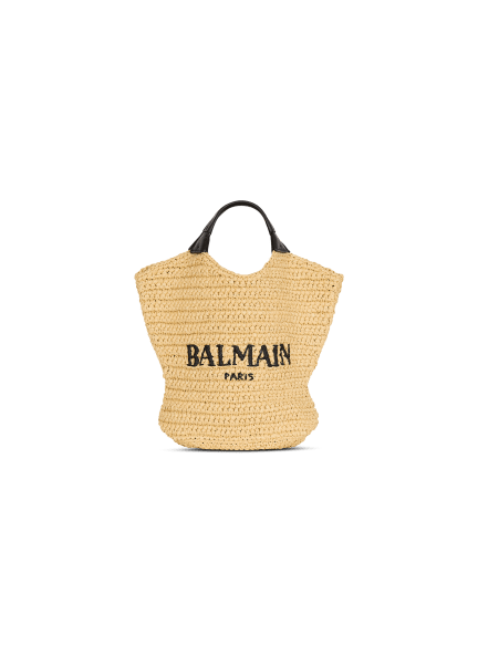 Mini Balmain crochet tote bag