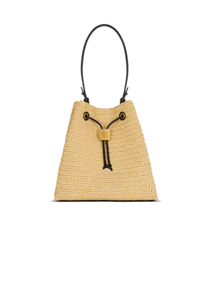 Pulse crochet and leather backpack