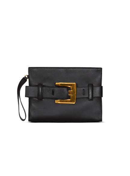 Anthem smooth leather clutch