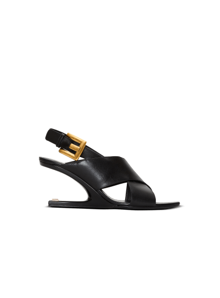 Anthem No Wedge smooth leather sandals