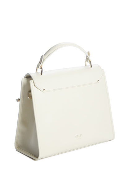 Iris Leather Top Handle Bag